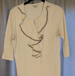 EUC M CAbi ruffle top